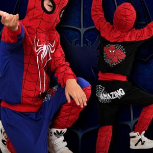 Children Spiderman Cosplay Cotton 2 Piece Kids Cosplay Costumes