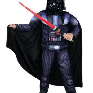 Children Star Wars Cosplay Black Cloak Jumpsuit 3 Piece Kids Cosplay Costumes Halloween