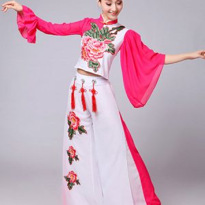 Chinese Costumes Nice Carnival Dance Costumes Peony Flower Outfit