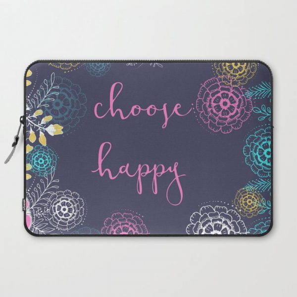 Choose Happy Computer Cover by Rskinner1122 - Laptop Sleeve - 15"