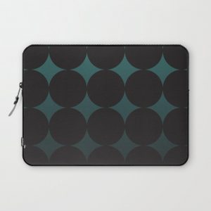 Circling Emerald Computer Cover by Caitlin Workman - Laptop Sleeve - 13"