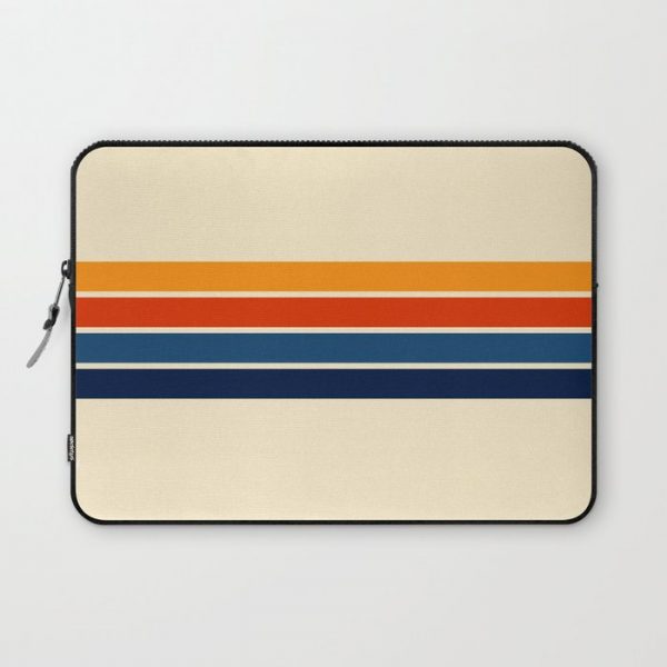 Classic Retro Stripes Computer Cover by AlphaOmega - Laptop Sleeve - 13"