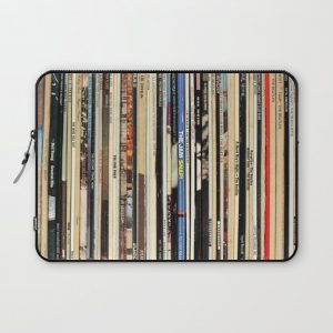 Classic Rock Vinyl Records Computer Cover by NMTDOT - Laptop Sleeve - 13"