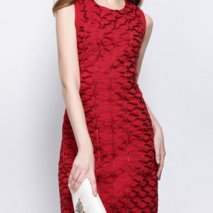 Cocktail Polyester Sheath Sleeveless Mini Dress