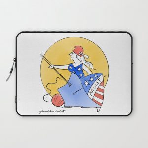 Columbia with Needles and Hook Computer Cover by Franklin Habit - Laptop Sleeve - 13"