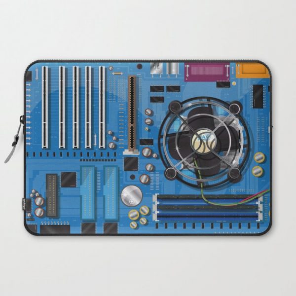 Computer Motherboard Laptop Case by Nick's Emporium - Laptop Sleeve - 15"