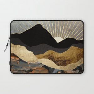 Copper and Gold Mountains Computer Cover by SpaceFrogDesigns - Laptop Sleeve - 13"