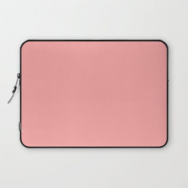 Coral Pink Pastel Computer Cover by Beautiful Homes - Laptop Sleeve - 13"