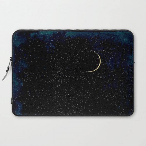 Crescent Moon Computer Cover by a collection. James Peart - Laptop Sleeve - 15"