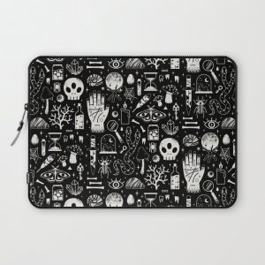 Curiosities: Bone Black Computer Cover by Camille Chew - Laptop Sleeve - 13"