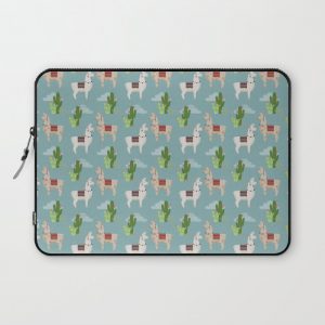 Cute Llamas Illustration Computer Cover by Tina Kraus - Laptop Sleeve - 13"