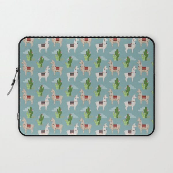 Cute Llamas Illustration Computer Cover by Tina Kraus - Laptop Sleeve - 13"