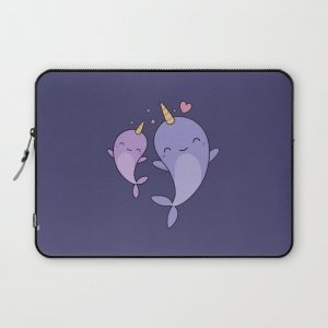 Cute and Kawaii Narwhals Computer Cover by Wordsberry - Laptop Sleeve - 13"