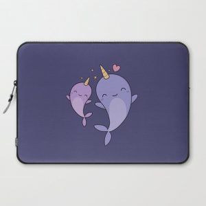 Cute and Kawaii Narwhals Computer Cover by Wordsberry - Laptop Sleeve - 15"