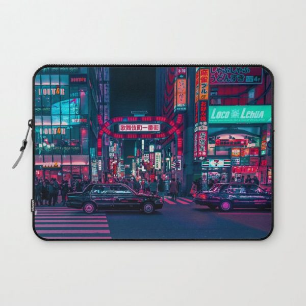 Cyberpunk Tokyo Street Computer Cover by HimanshiShah - Laptop Sleeve - 13"