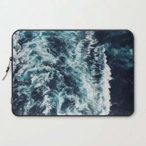 DARK BLUE OCEAN Computer Cover by Elegance In Leather - Laptop Sleeve - 15"