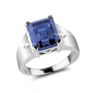 Da Vinci Blue Topaz Men's Ring