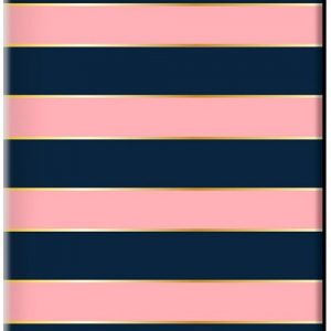 Dabney Lee IP0017CE-NVP Flip Case for iPad Mini - Navy and Pink Stripes