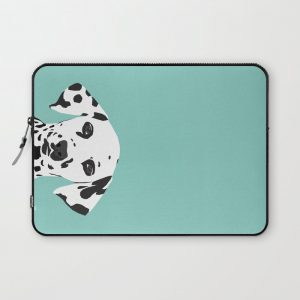 Dalmatian cute puppy dog black and white mint pastel gender neutral pet owner gifts love animals Computer Cover by PetFriendly - Laptop Sleeve - 13"