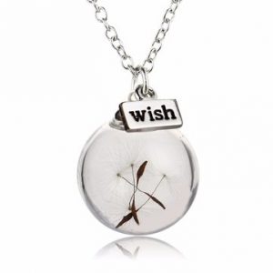 Dandelion Wish Pendant Necklace