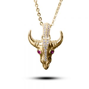 Daniel Steiger American Bison Skull Pendant