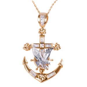 Daniel Steiger Anchor And Eagle Pendant