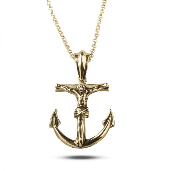 Daniel Steiger Anchor With Jesus Pendant