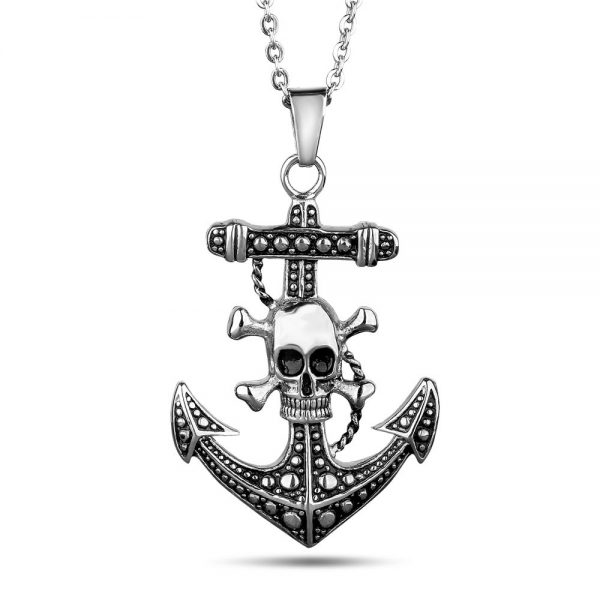 Daniel Steiger Anchors Away Skull Pendant