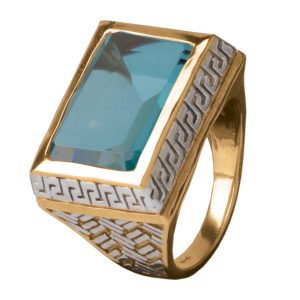 Daniel Steiger Aqua Castle Men's Ring