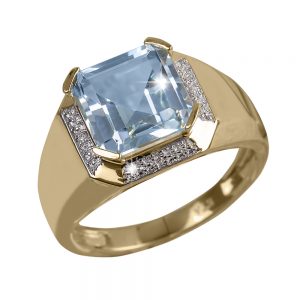 Daniel Steiger Atlantis Topaz Mens Ring