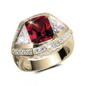 Daniel Steiger Baron Red Men's Ring