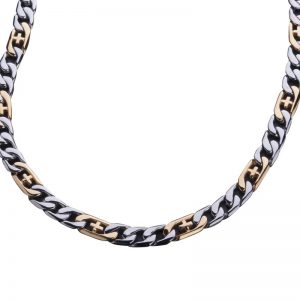 Daniel Steiger Belmont Two Tone Steel Necklace