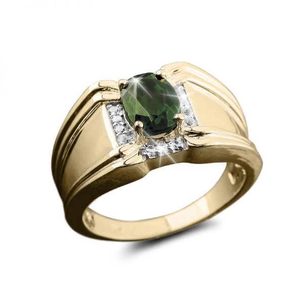 Daniel Steiger Celadon Russian Diopside Ring