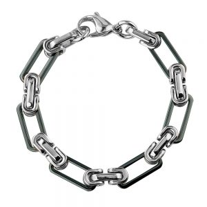 Daniel Steiger Ceramic & Steel Men's Bracelet