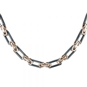 Daniel Steiger Ceramic & Steel Men's Necklace