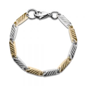 Daniel Steiger Chevron Steel Bracelet