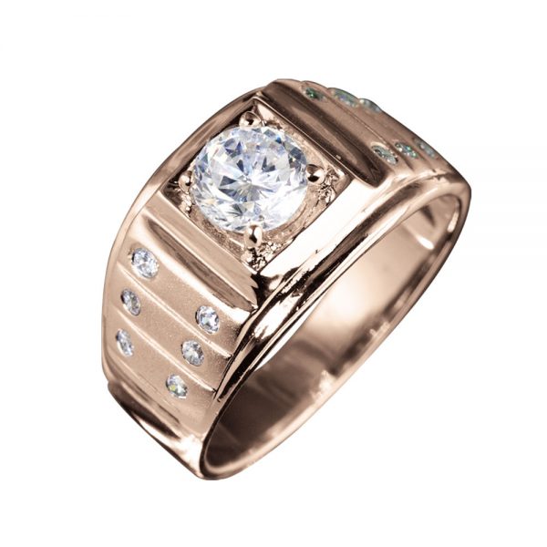 Daniel Steiger Chronos Men's Rose Gold Ring