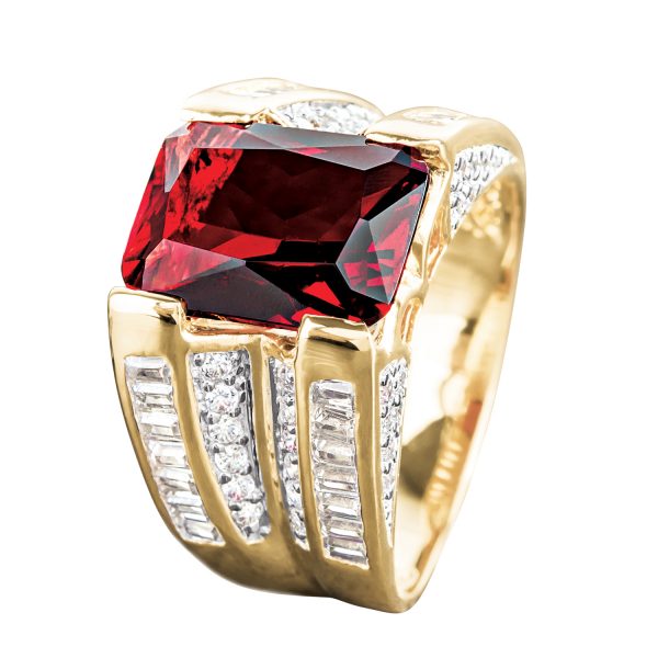 Daniel Steiger Coliseum Red Men's Ring