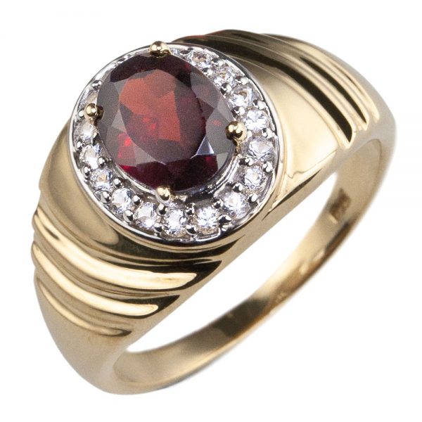 Daniel Steiger Columbus Men's Garnet Ring