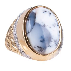 Daniel Steiger Cosmos Gemstone Ring - Dendrite