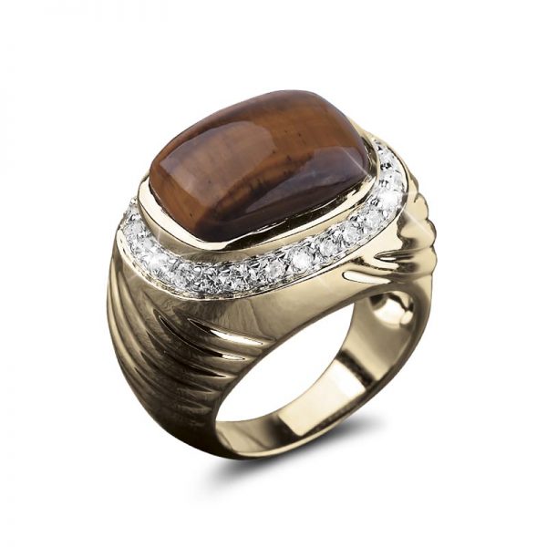 Daniel Steiger Cougar Tigers Eye Ring