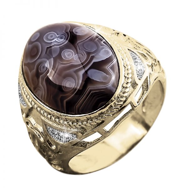 Daniel Steiger Crazy Lace Agate Ring