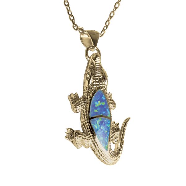 Daniel Steiger Crocodile Opal Pendant