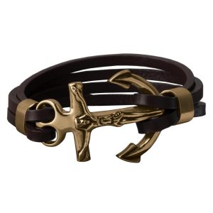 Daniel Steiger Crucifix Leather Bracelet