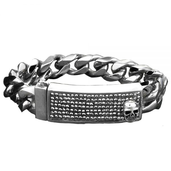 Daniel Steiger Crystal Skull Bracelet