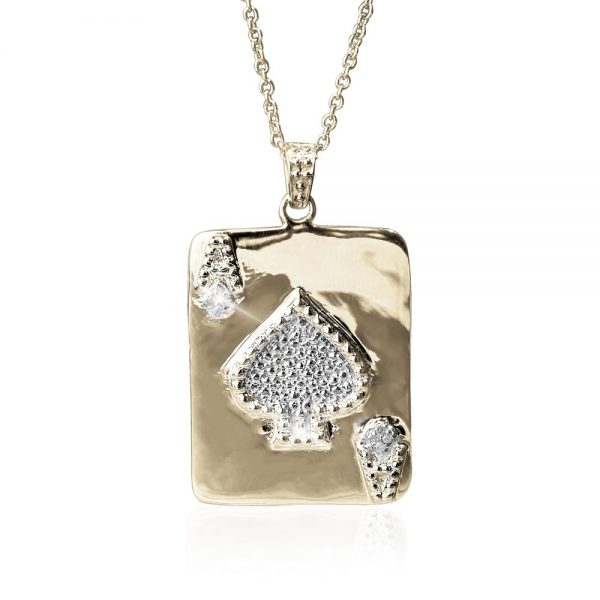 Daniel Steiger Diamond Ace Of Spades Pendant