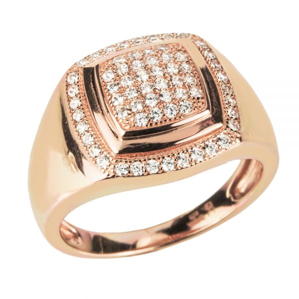 Daniel Steiger Diamond Icon Men's Rose Gold Ring