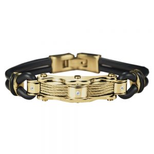 Daniel Steiger Diamond Rio Men's Yellow Gold Bracelet