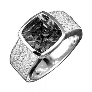 Daniel Steiger Embassy Silver Ring (Black)