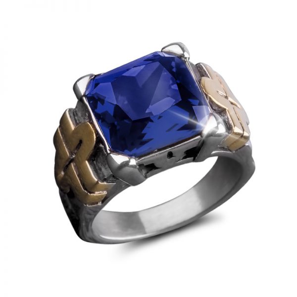 Daniel Steiger Fiesta Blue Men's Ring